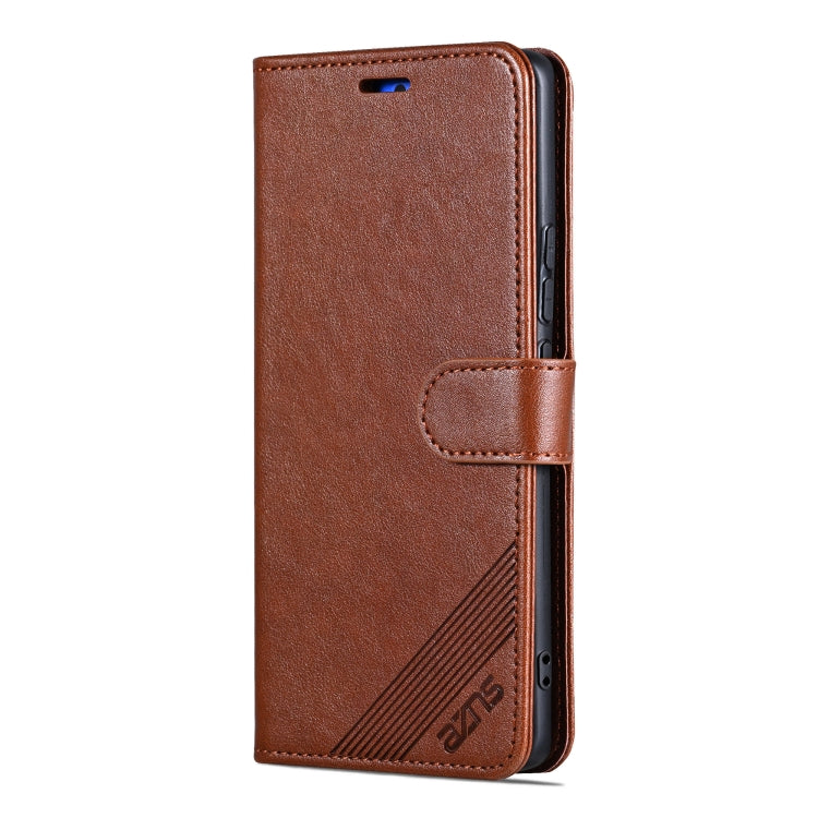 For Xiaomi Redmi Turbo 3 AZNS Sheepskin Texture Flip Leather Phone Case(Brown) - Xiaomi Cases by AZNS | Online Shopping UK | buy2fix