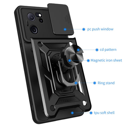 For Xiaomi Redmi K60 Ultra 5G Sliding Camera Cover Design TPU Hybrid PC Phone Case(Mint Green) - Redmi K60 Ultra Cases by buy2fix | Online Shopping UK | buy2fix