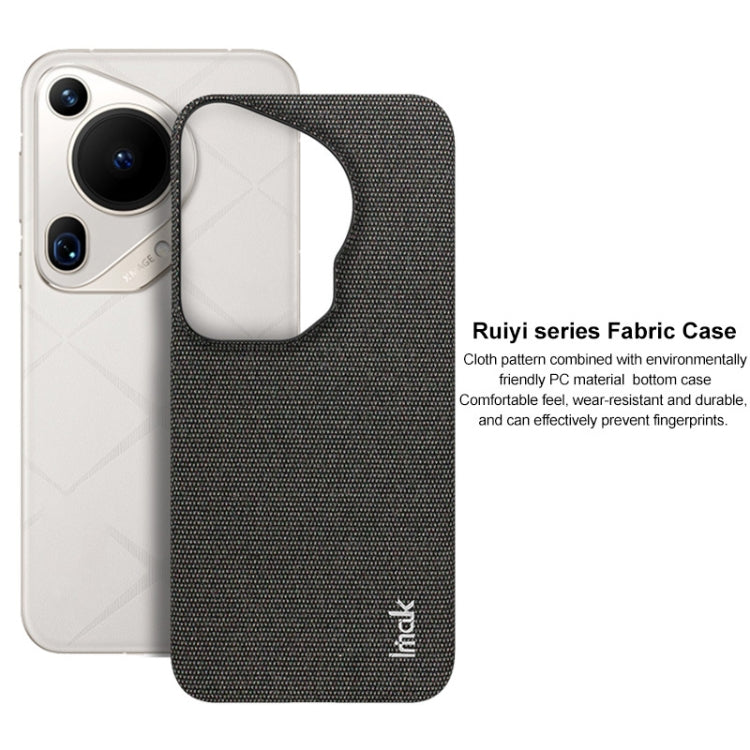 For Huawei Pura 70 Ultra imak Ruiyi Series Cloth Texture PU + PC Phone Case(Light Grey) - Huawei Cases by imak | Online Shopping UK | buy2fix