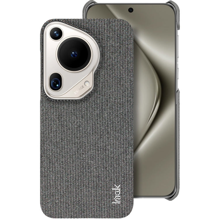 For Huawei Pura 70 Ultra imak Ruiyi Series Cloth Texture PU + PC Phone Case(Dark Grey) - Huawei Cases by imak | Online Shopping UK | buy2fix