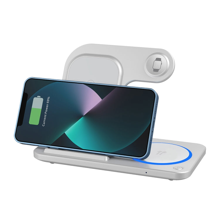 WIWU Wi-W020 3 in 1 Foldable Wireless Charger - Wireless Charger by WIWU | Online Shopping UK | buy2fix