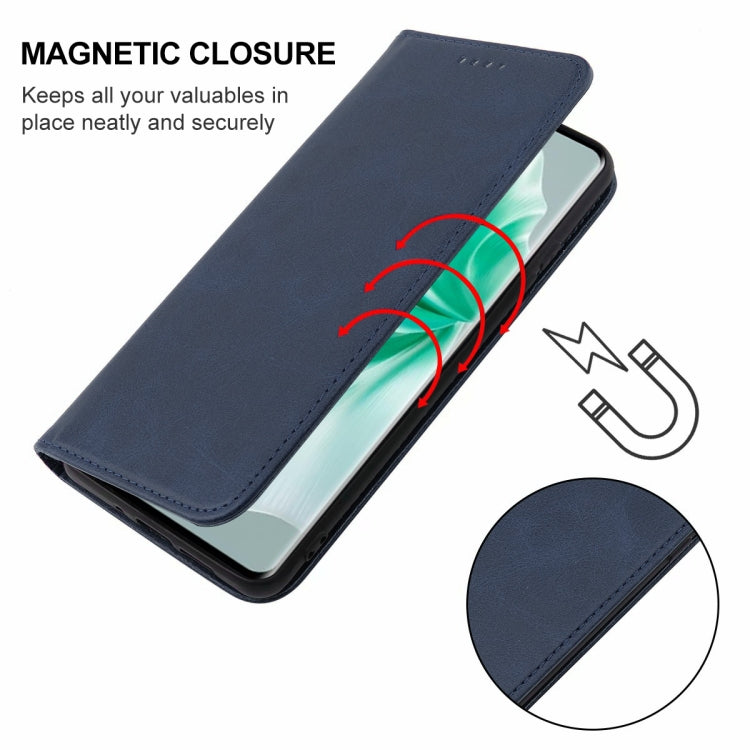 For vivo S18 Magnetic Closure Leather Phone Case(Blue) - S18 Cases by buy2fix | Online Shopping UK | buy2fix