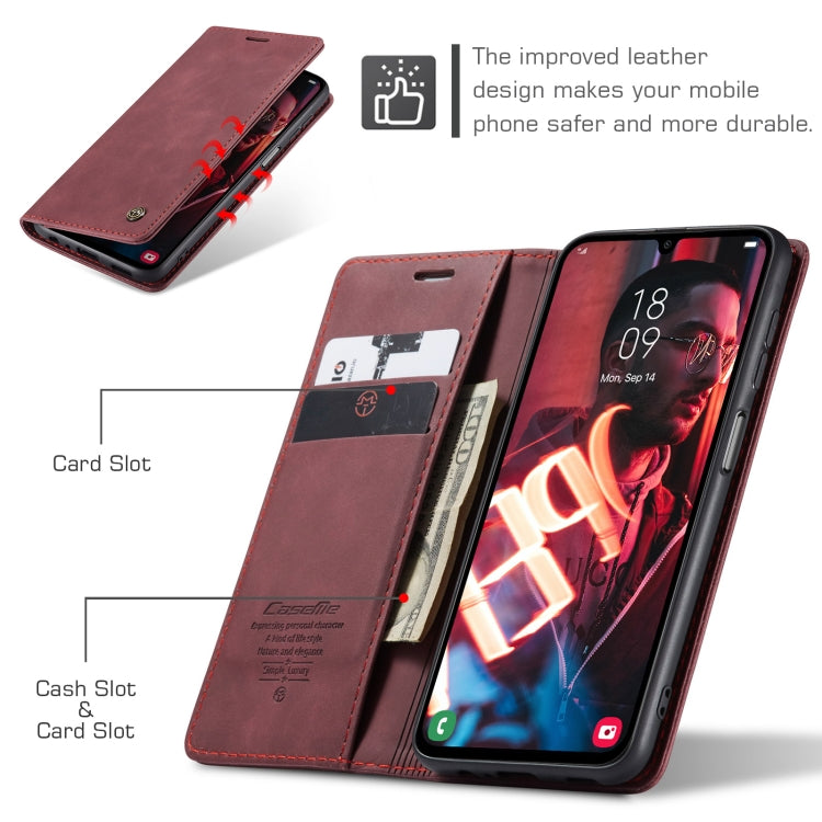 For Samsung Galaxy A15 5G CaseMe 013 Multifunctional Horizontal Flip Leather Phone Case(Wine Red) - Galaxy Phone Cases by CaseMe | Online Shopping UK | buy2fix