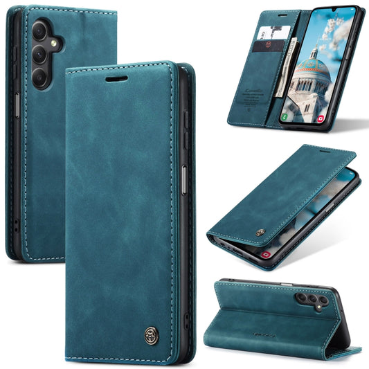 For Samsung Galaxy A15 5G CaseMe 013 Multifunctional Horizontal Flip Leather Phone Case(Blue) - Galaxy Phone Cases by CaseMe | Online Shopping UK | buy2fix