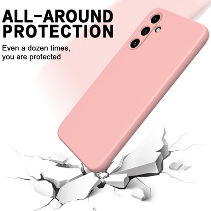 For Samsung Galaxy A35 5G Pure Color Liquid Silicone Shockproof Full Coverage Phone Case(Pink) - Galaxy Phone Cases by buy2fix | Online Shopping UK | buy2fix