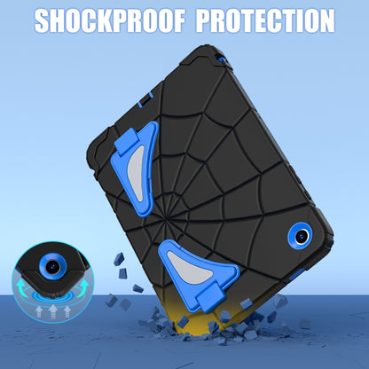 For Samsung Galaxy Tab A9+ Spider Silicone Hybrid PC Shockproof Tablet Case(Black Blue) - Galaxy Tab A9+ by buy2fix | Online Shopping UK | buy2fix