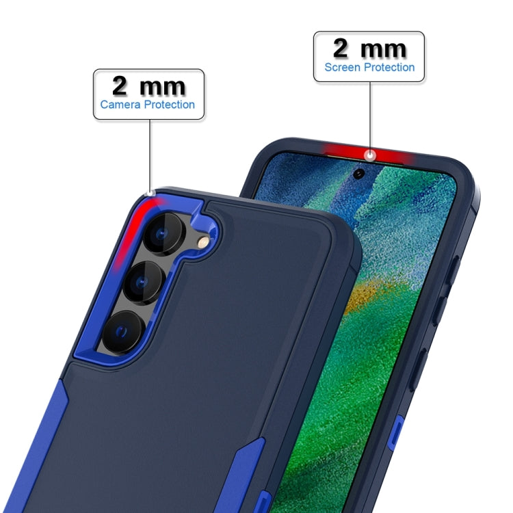 For Samsung Galaxy S25 Ultra / S24 Ultra 5G Magnetic 2 in 1 PC Hybrid TPU Phone Case(Blue+Blue Green) - Galaxy S24 Ultra 5G Cases by buy2fix | Online Shopping UK | buy2fix