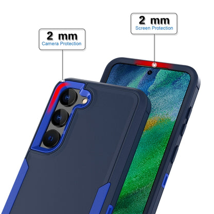 For Samsung Galaxy S25+ / S24+ 5G Magnetic 2 in 1 PC Hybrid TPU Phone Case(Royal Blue+Dark Blue) - Galaxy S24+ 5G Cases by buy2fix | Online Shopping UK | buy2fix