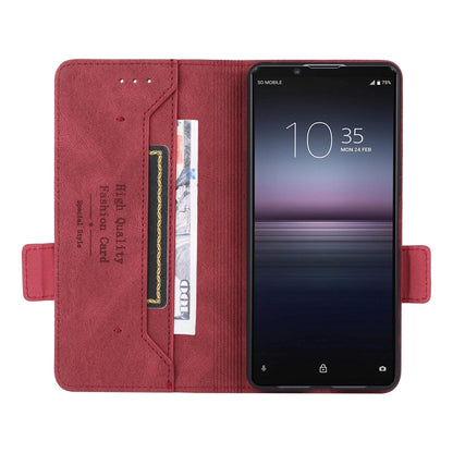 For Sony Xperia 1 VI 2024 Magnetic Clasp Leather Phone Case(Red) - Sony Cases by buy2fix | Online Shopping UK | buy2fix