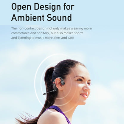 AWEI A897BL Air Conduction Noise Reduction Sports Bluetooth Earphones(Black) - Sport Earphone by awei | Online Shopping UK | buy2fix