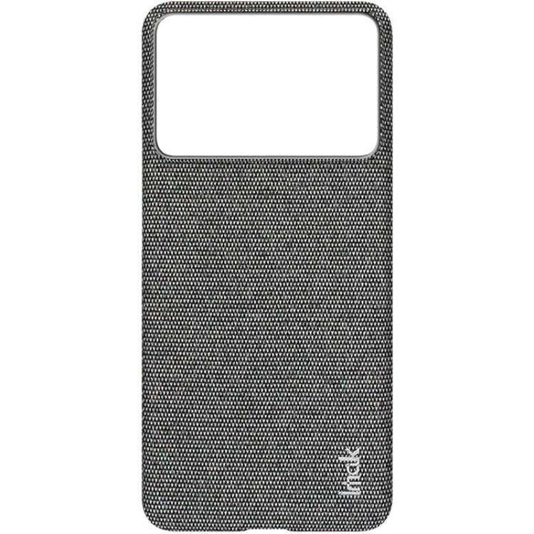 For Xiaomi Redmi K70 5G/K70 Pro 5G imak Ruiyi Series Cloth Texture PU + PC Phone Case(Dark Grey) - K70 Pro Cases by imak | Online Shopping UK | buy2fix