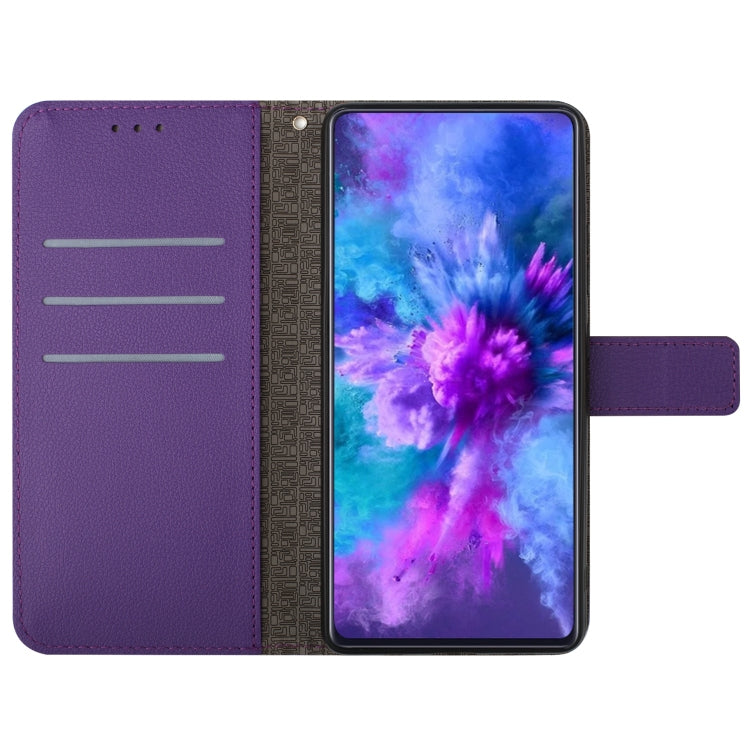 For Samsung Galaxy S21+ 5G Rhombic Grid Texture Leather Phone Case(Purple) - Galaxy S21+ 5G Cases by buy2fix | Online Shopping UK | buy2fix