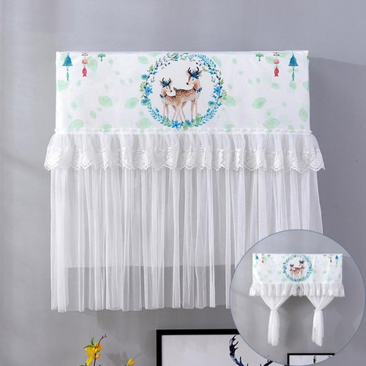 Do Not Take Dust-proof And Anti Direct Blowing Simple Wind Hanging Machine Air Conditioner Moon Cover, Size:Width 86 × Thickness 20 × Height 90cm(Garland Deer) - Dust Covers by buy2fix | Online Shopping UK | buy2fix