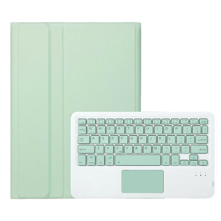 For Samsung Galaxy Tab A9+ X210/X215/X215 A09B-A Candy Color TPU Touch Bluetooth Keyboard Leather Tablet Case with Pen Holder(Light Green) - Samsung Keyboard by buy2fix | Online Shopping UK | buy2fix
