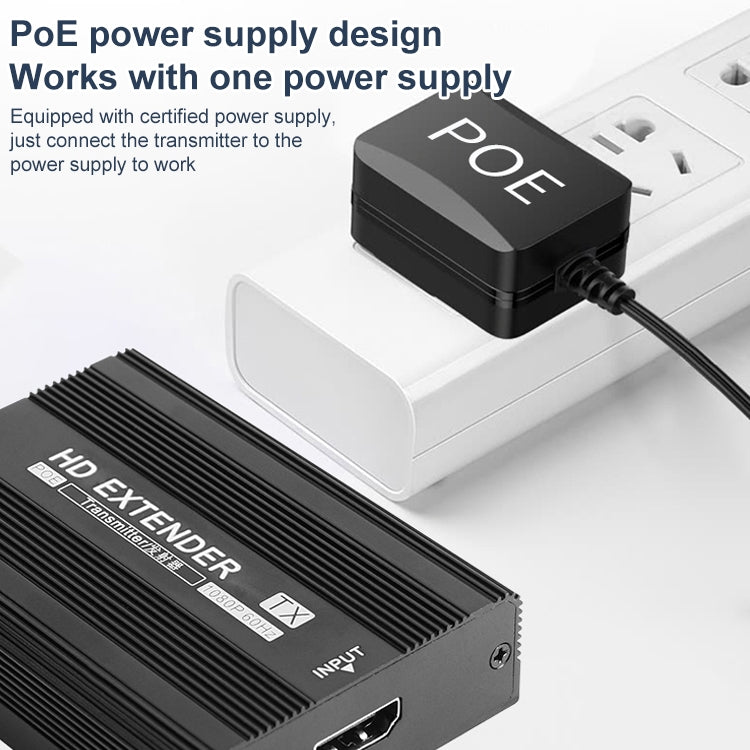 Measy ET1815 HDMI Extender Transmitter and Receiver Converter, Transmission Distance: 150m, Plug:UK - Amplifier by Measy | Online Shopping UK | buy2fix