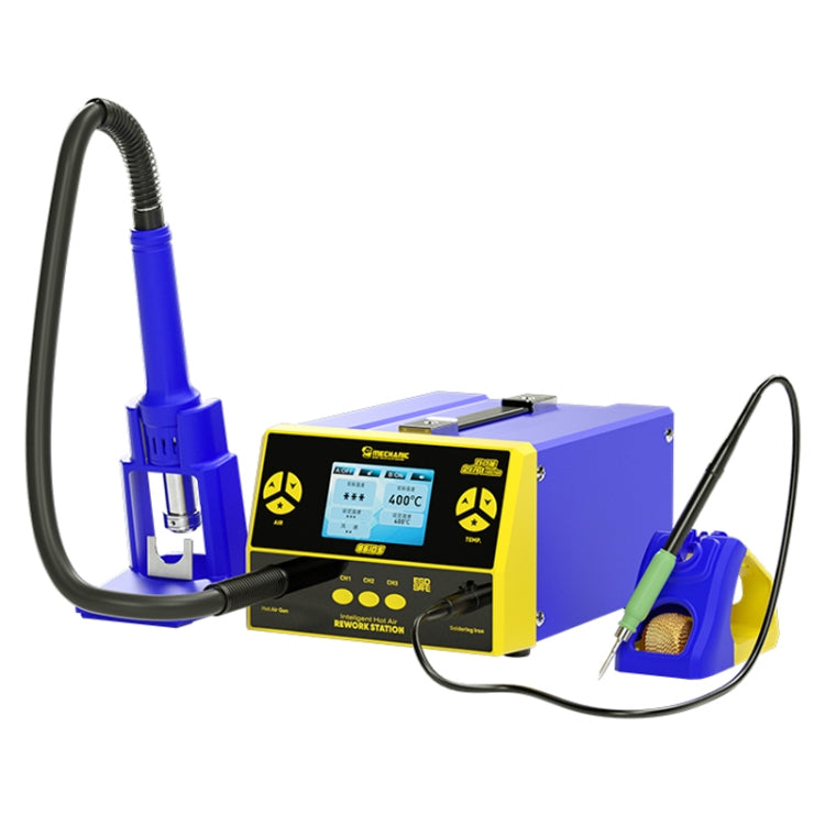 Mechanic 861DS 2 in 1 Dual Function Hot Air Gun Electric Soldering Iron Rework Station, Plug:US - Soldering Iron Set by MECHANIC | Online Shopping UK | buy2fix