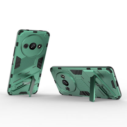 For Xiaomi Redmi A3 4G Global Punk Armor 2 in 1 PC + TPU Phone Case with Holder(Green) - Xiaomi Cases by buy2fix | Online Shopping UK | buy2fix