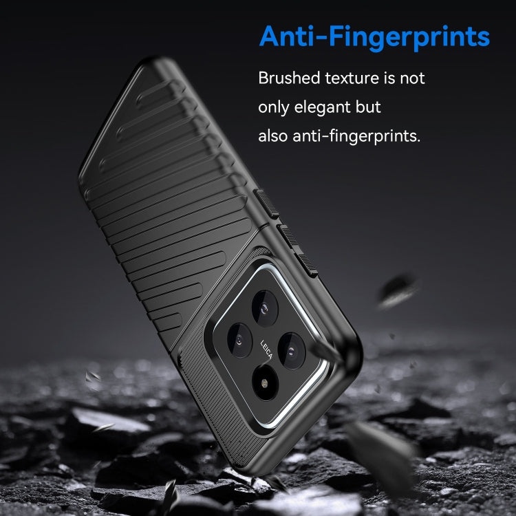 For Xiaomi 14 Thunderbolt Shockproof Soft TPU Phone Case(Black) - 14 Cases by buy2fix | Online Shopping UK | buy2fix