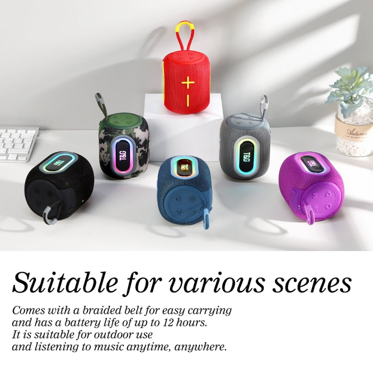 T&G TG664 LED Portable Subwoofer Wireless Bluetooth Speaker(Black) - Desktop Speaker by T&G | Online Shopping UK | buy2fix