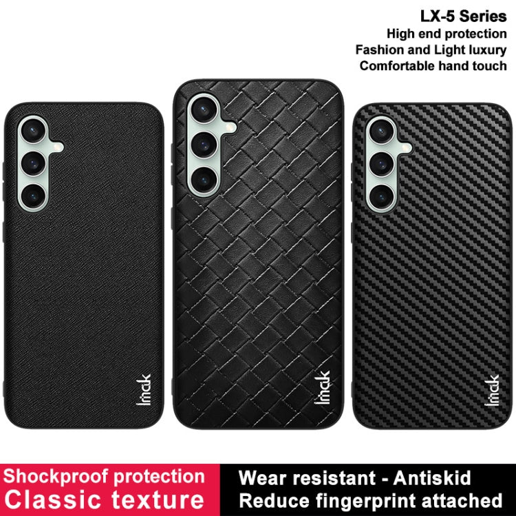 For Samsung Galaxy S23 FE 5G IMAK LX-5 Series Shockproof PC + PU + TPU Protective Phone Case(Weaving Texture) - Galaxy S23 FE 5G Cases by imak | Online Shopping UK | buy2fix