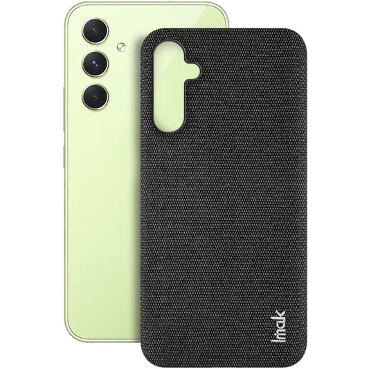 For Samsung Galaxy A34 5G imak Ruiyi Series Cloth Texture PU + PC Phone Case(Black) - Galaxy Phone Cases by imak | Online Shopping UK | buy2fix
