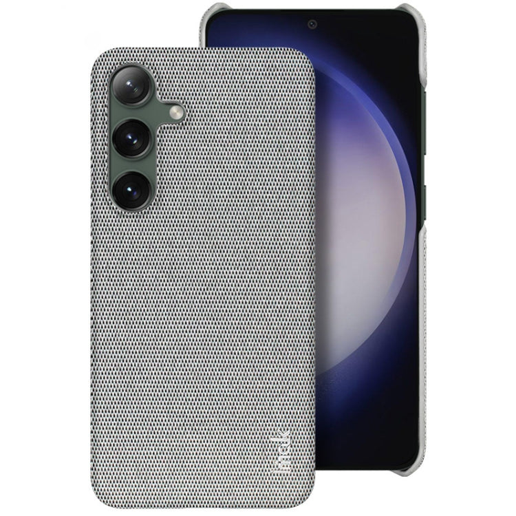 For Samsung Galaxy S24 5G imak Ruiyi Series Cloth Texture PU + PC Phone Case(Light Grey) - Galaxy S24 5G Cases by imak | Online Shopping UK | buy2fix