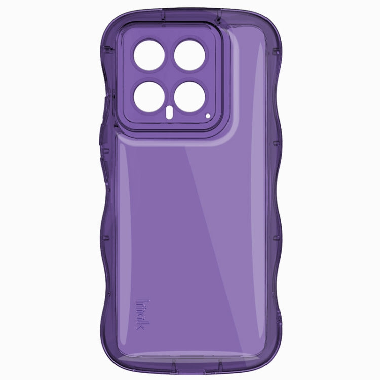 For Xiaomi 14 5G IMAK Wave Bubble Soft Shockproof Phone Case(Purple) - 14 Cases by imak | Online Shopping UK | buy2fix