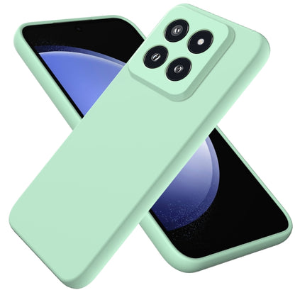 For Xiaomi 14 Pro Solid Color Liquid Silicone Dropproof Full Coverage Phone Case(Green) - 14 Pro Cases by buy2fix | Online Shopping UK | buy2fix