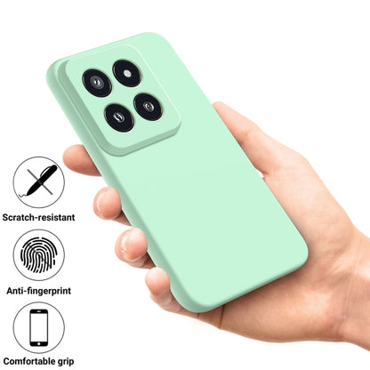 For Xiaomi 14 Pro Solid Color Liquid Silicone Dropproof Full Coverage Phone Case(Green) - 14 Pro Cases by buy2fix | Online Shopping UK | buy2fix