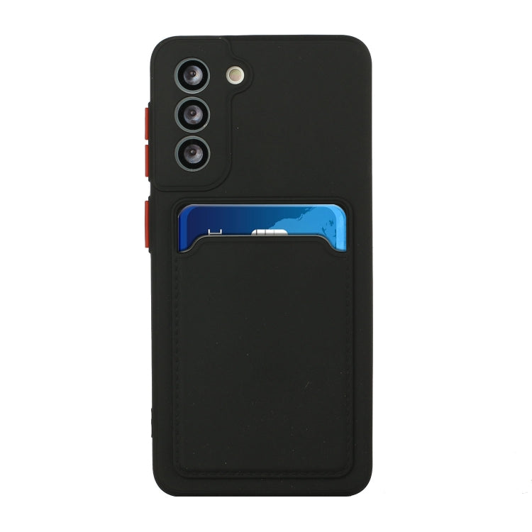 For Samsung Galaxy S24+ / S25+ Card Slot Design Shockproof TPU Phone Case(Black) - Galaxy S24+ 5G Cases by buy2fix | Online Shopping UK | buy2fix