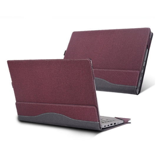 For Lenovo V15 G2 ALC / ITL / IJL Laptop Leather Anti-Fall Protective Case(Wine Red) - 15.6 - 17 inch by buy2fix | Online Shopping UK | buy2fix