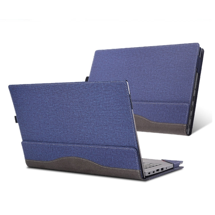 For Lenovo ThinkPad T14 / T14s Gen 3 14 2022 Laptop Leather Shockproof Protective Case(Dark Blue) - 14.1 inch by buy2fix | Online Shopping UK | buy2fix