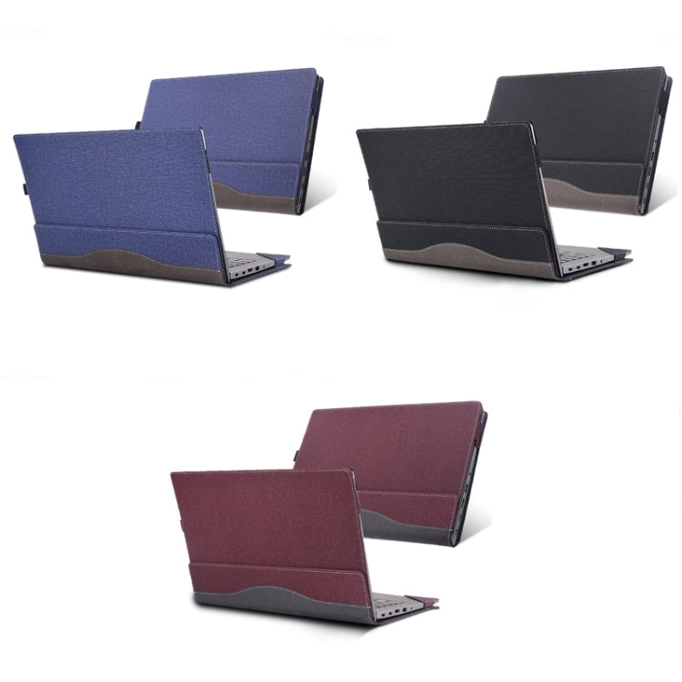 For Lenovo V15 Gen 4 Laptop Leather Anti-Fall Protective Case(Wine Red) - 15.6 - 17 inch by buy2fix | Online Shopping UK | buy2fix