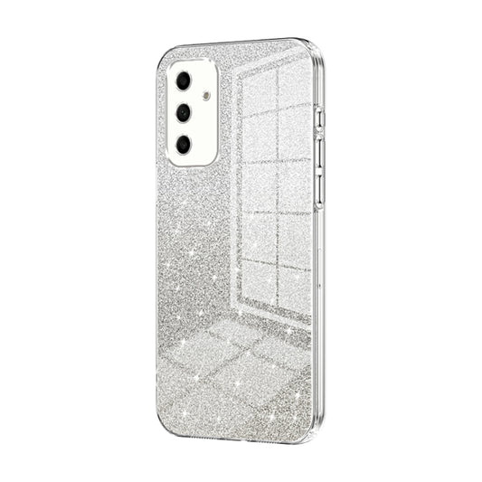 For Samsung Galaxy A05s Gradient Glitter Powder Electroplated Phone Case(Transparent) - Galaxy Phone Cases by buy2fix | Online Shopping UK | buy2fix