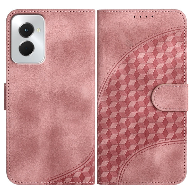 For Motorola Moto G Power 5G 2024 YX0060 Elephant Head Embossed Phone Leather Case with Lanyard(Pink) - Motorola Cases by buy2fix | Online Shopping UK | buy2fix