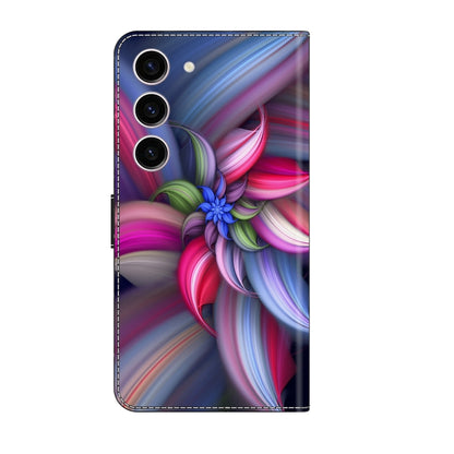 For Samsung Galaxy S24 5G Crystal 3D Shockproof Protective Leather Phone Case(Colorful Flower) - Galaxy S24 5G Cases by buy2fix | Online Shopping UK | buy2fix