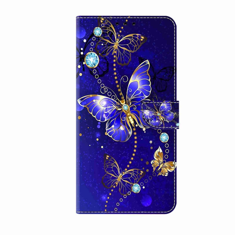 For Samsung Galaxy S24 Ultra 5G Crystal 3D Shockproof Protective Leather Phone Case(Diamond Butterfly) - Galaxy S24 Ultra 5G Cases by buy2fix | Online Shopping UK | buy2fix