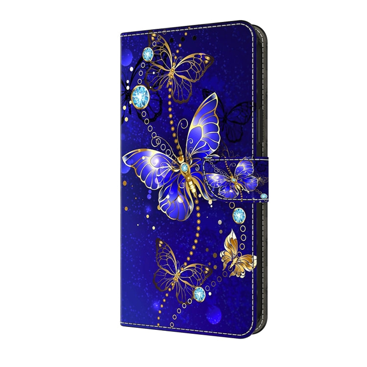 For Honor Magic6 Lite Crystal 3D Shockproof Protective Leather Phone Case(Diamond Butterfly) - Honor Cases by buy2fix | Online Shopping UK | buy2fix