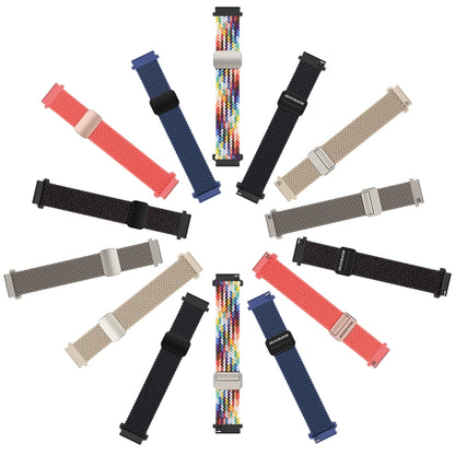 DUX DUCIS Mixture Pro Series Magnetic Buckle Nylon Braid Watch Band, Size:20mm(Clay) - 20mm Bands by DUX DUCIS | Online Shopping UK | buy2fix