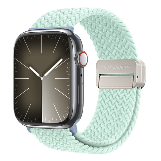 For Apple Watch Series 2 42mm DUX DUCIS Mixture Pro Series Magnetic Buckle Nylon Braid Watch Band(Light Mint) - Watch Bands by DUX DUCIS | Online Shopping UK | buy2fix