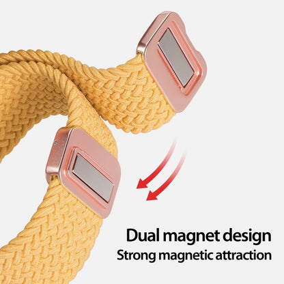 For Apple Watch Series 10 46mm DUX DUCIS Mixture Pro Series Magnetic Buckle Nylon Braid Watch Band(Sunny Color) - Watch Bands by DUX DUCIS | Online Shopping UK | buy2fix