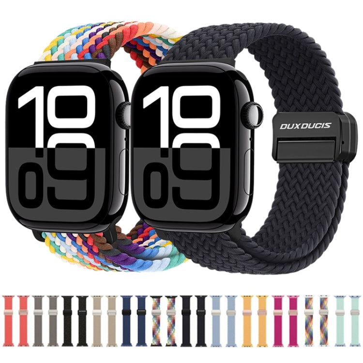 For Apple Watch SE 2023 40mm DUX DUCIS Mixture Pro Series Magnetic Buckle Nylon Braid Watch Band(Light Mint) - Watch Bands by DUX DUCIS | Online Shopping UK | buy2fix