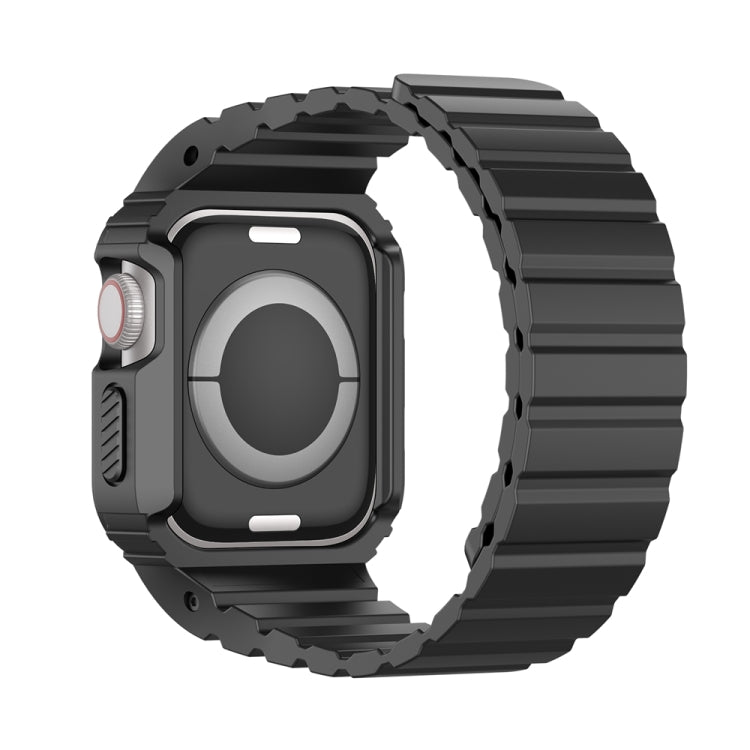 For Apple Watch Series 9 41mm DUX DUCIS OA Series Integrated Magnetic Watch Band(Black) - Watch Bands by DUX DUCIS | Online Shopping UK | buy2fix