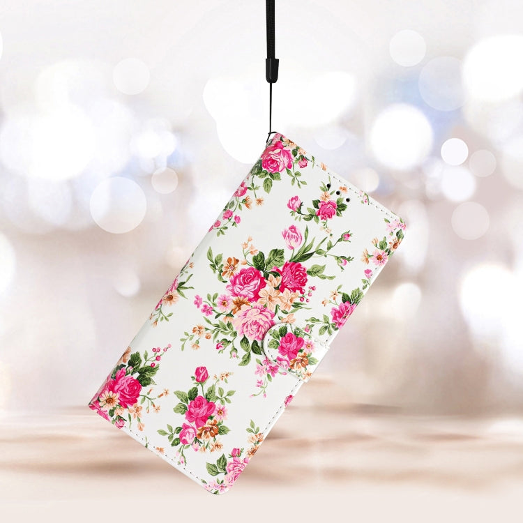 For Blackview A55 Pro Colored Drawing Leather Phone Case(Peonies) - More Brand by buy2fix | Online Shopping UK | buy2fix