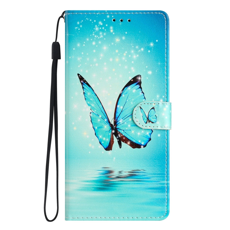 For Ulefone Note 14 Colored Drawing Leather Phone Case(Blue Butterfly) - Ulefone Cases by buy2fix | Online Shopping UK | buy2fix