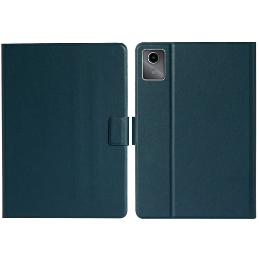 For Lenovo Tab M11/ Xiaoxin Pad 11 2024 Pure Color Smart Leather Tablet Case(Deep Green) - Lenovo by buy2fix | Online Shopping UK | buy2fix