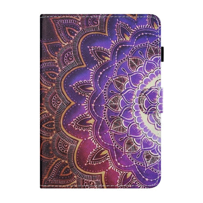 For Lenovo Tab M11/ Xiaoxin Pad 11 2024 Coloured Drawing Stitching Smart Leather Tablet Case(Mandala Flower) - Lenovo by buy2fix | Online Shopping UK | buy2fix