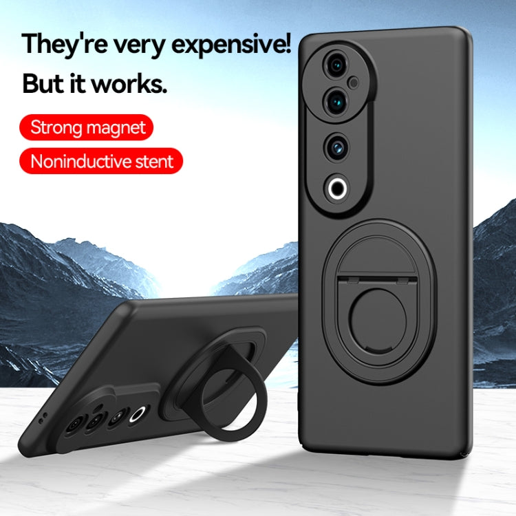 For vivo S19 Pro Magsafe Hidden Fold Holder Full Coverage Shockproof Phone Case(Black) - vivo Cases by buy2fix | Online Shopping UK | buy2fix