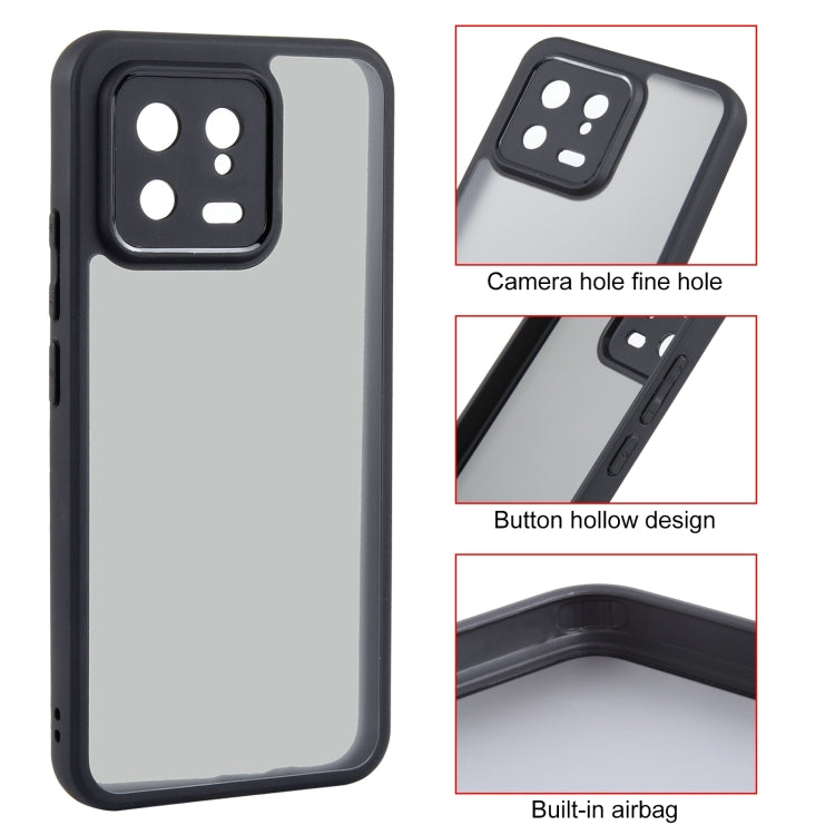 For Xiaomi 13 Fine Pore Matte Black TPU + PC Phone Case - 13 Cases by buy2fix | Online Shopping UK | buy2fix