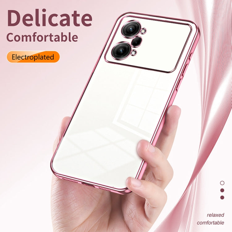 For OPPO K10 Pro Transparent Plating Fine Hole Phone Case(Transparent) - OPPO Cases by buy2fix | Online Shopping UK | buy2fix